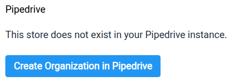 Pipedrive create organization