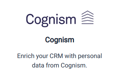 Cognism Integration Summary