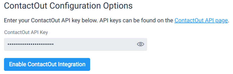 ContactOut API key