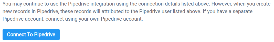 Enable Pipedrive Integration