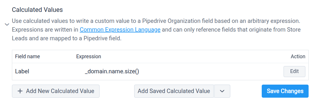 Pipedrive tab