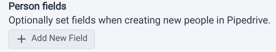 Set Pipedrive Contact Field in Workflow